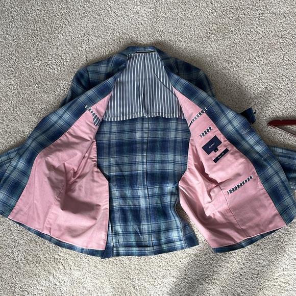 Gant Linen Plaid Blazer - Picture 7 of 15